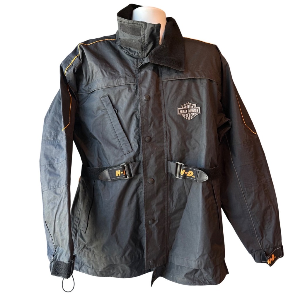 Harley-Davidson Women's Riding Jacket Black Motorcycle Coat Estimated Sz L/XL